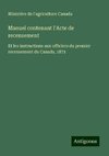 Manuel contenant l'Acte de recensement