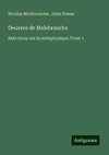 Oeuvres de Malebranche