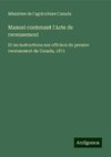 Manuel contenant l'Acte de recensement