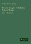 En canot de papier de Québec au Golfe du Mexique