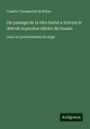 Du passage de la tète foetal a travers le détroit supérieur rètréci du bassin