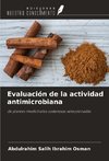 Evaluación de la actividad antimicrobiana