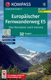 KOMPASS Wanderführer Europäischer Fernwanderweg E5, Von Konstanz nach Verona, 32 Etappen mit Extra-Tourenkarte