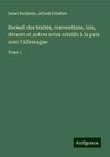 Recueil des traités, conventions, lois, décrets et autres actes relatifs à la paix avec l'Allemagne