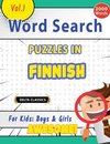 WORD SEARCH PUZZLES IN FINNISH FOR KIDS