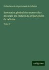 Inventaire général des ¿uvres d'art décorant les édifices du Département de la Seine