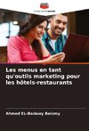 Les menus en tant qu'outils marketing pour les hôtels-restaurants