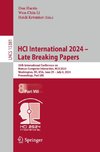 HCI International 2024 - Late Breaking Papers