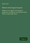 Histoire de la langue française