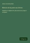 Histoire de la poste aux lettres