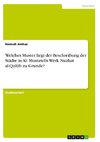 Welches Muster liegt der Beschreibung der Städte in Al- Mustawf¿s Werk Nuzhat al-Qul¿b zu Grunde?