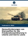 Herausforderungen von Kleinwaffen für die Friedenskonsolidierung in Liberia und Sierra Leone