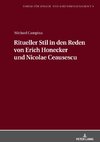 Ritueller Stil in den Reden von Erich Honecker und Nicolae Ceausescu