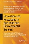 Innovation and Knowledge in Agri-food and Environmental Systems