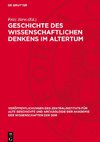 Geschichte des wissenschaftlichen Denkens im Altertum