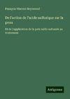 De l'action de l'acide sulfurique sur la peau