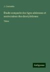 Étude comparée des tiges aériennes et souterraines des dicotylédones