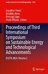 Proceedings of Third International Symposium on Sustainable Energy and Technological Advancements