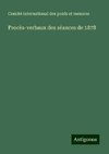 Procès-verbaux des séances de 1878