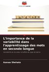 L'importance de la variabilité dans l'apprentissage des mots en seconde langue