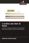 L'ordine dei libri di testo