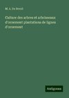 Culture des arbres et arbrisseaux d'ornement plantations de lignes d'ornement