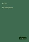 Le chant lyrique