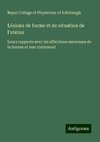 Lésions de forme et de situation de l'utérus