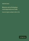 Histoire de la littérature contemporaine en Italie