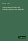 Geschichte und Literatur der Geschwindschreibkunst: Nachträge