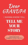 Dear Grandpa Guided Journal For Memory Keepsake, I Wanna Know You, Tell Me Your Life Story