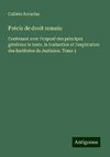 Précis de droit romain