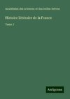 Histoire littéraire de la France