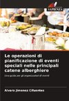 Le operazioni di pianificazione di eventi speciali nelle principali catene alberghiere