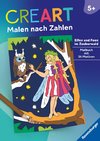 Ravensburger CreArt Malen nach Zahlen ab 5: Elfen und Feen im Zauberwald, Malbuch, 24 Motive, Einhorn, Magie, Zauber, Fantasy