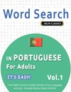 WORD SEARCH IN PORTUGUESE FOR ADULTS - IT'S EASY!  VOL.1 - DELTA CLASSICS - FIND 2000 CLEVERLY HIDDEN WORDS