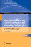 Innovation and Emerging Trends in Computing and Information Technologies