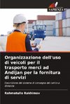 Organizzazione dell'uso di veicoli per il trasporto merci ad Andijan per la fornitura di servizi