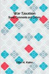 War Taxation