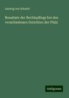 Resultate der Rechtspflege bei den verschiedenen Gerichten der Pfalz