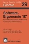 Software-Ergonomie '87 Nützen Informationssysteme dem Benutzer?