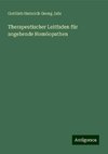 Therapeutischer Leitfaden für angehende Homöopathen