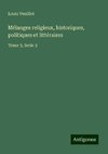 Mélanges religieux, historiques, politiques et littéraires