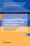 Computational Intelligence in Communications and Business Analytics