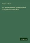 Sur la détermination géométrique de quelques infiniment petits