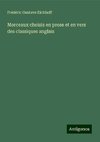 Morceaux choisis en prose et en vers des classiques anglais