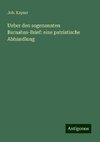 Ueber den sogenannten Barnabas-Brief: eine patristische Abhandlung