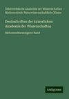 Denkschriften der kaiserlichen Akademie der Wissenschaften