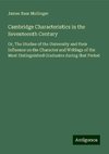 Cambridge Characteristics in the Seventeenth Century