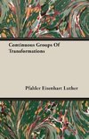 Continuous Groups Of Transformations